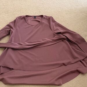 SHEIN Dusty Rose Long Sleeve Tunic